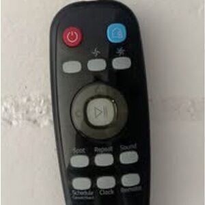Samsung Black Remote Control with Red and Blue Buttons
